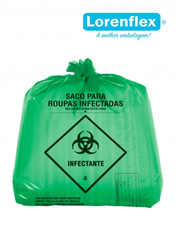 SACO HAMPER VERDE 100 litros C/ 50UN