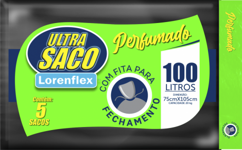 ULTRA SACO COM FITA 100 LITROS